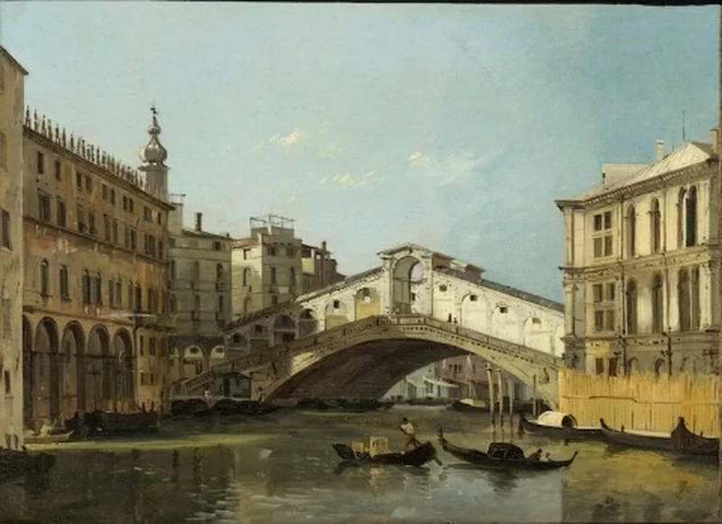 Ponte di Rialto, 1845 - Galleria Internazionale d’Arte Moderna di Ca’ Pesaro